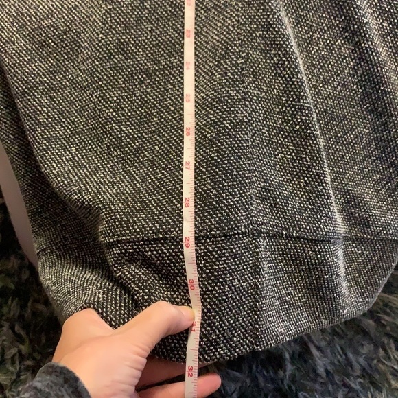 New York & Co black and white 3/4 sleeve Tweed looking dress, comfy!! - Picture 10 of 12